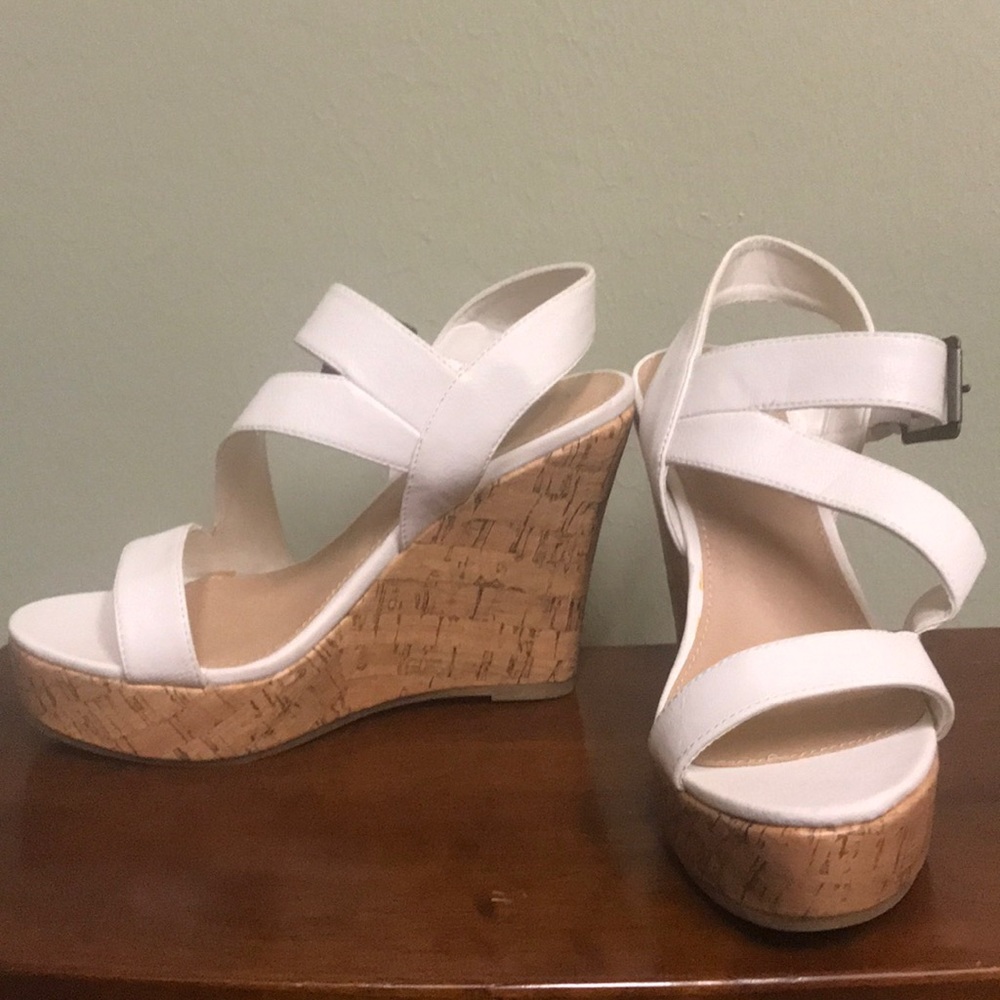 Cork wedge sandals